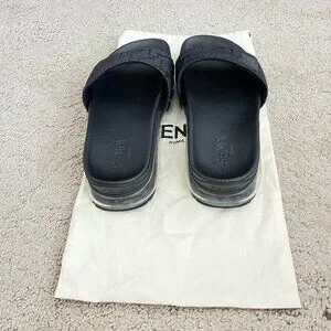$1395 Authentic FENDI Roma Made in ITALY Men\'s Black Leather Suede Sandals Sz.10 Fendi | Shoes | 395 Authentic Fendi Roma Made In Italy Mens  main image 2